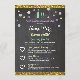 Fête des mariées Itinéraire Champagne Invitation