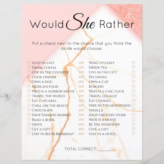 Fête des mariées Jeu Elle Plutôt Marbre Moderne (Devant)