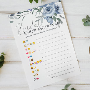 Fête des mariées Jeu Emoji Pictionary Dusty Blue