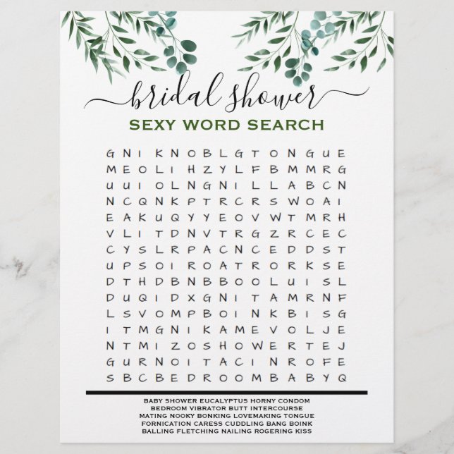 Fête des mariées Jeu Eucalyptus 2 Côté (Devant)