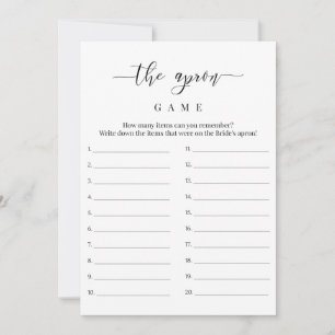 Fête des mariées La Carte De Jeu Apron