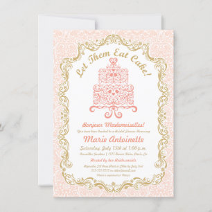 Fête des mariées Laissez-Les Manger Invitation Gât