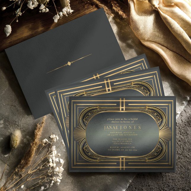 Fête des mariées Mariage Glam Art Deco ID1033 (Créateur téléchargé)