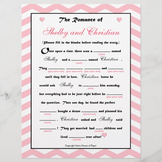 Fête des mariées Mariage Libs Jeu (Devant)