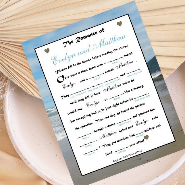 Fête des mariées Mariage Libs Jeu - Plage (Créateur téléchargé)