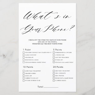 Fête des mariées minimaliste Ce qui est dans votre