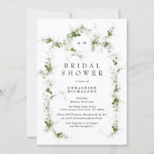 Fête des mariées moderne de monogramme de couronne