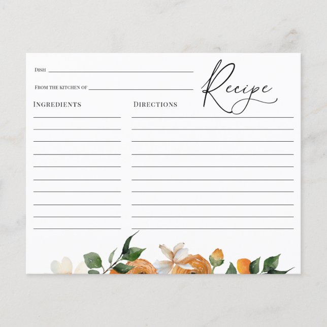 Fête des mariées Orange Blossoms Recette (Devant)