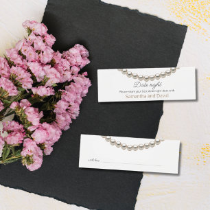 Fête des mariées Pearl Date nuit Carte Jar