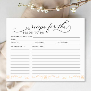 Fête des mariées Recette Card - Une recette pour l