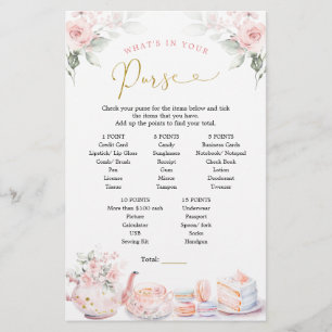 Fête des mariées rose Floral Tea Party Jeu de bour