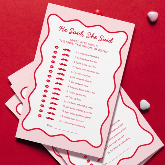 Fête des mariées rouge et rose Il a dit qu'elle a  (Créateur téléchargé)