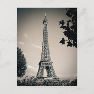 Fête des mariées Tour Eiffel vintage Carte postale