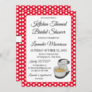 Fête des mariées Vintages Pois Bows Rouge et blanc