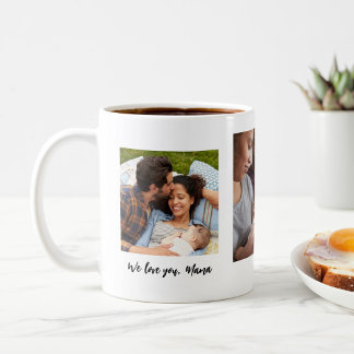 Fête des Mères 3 Photo Mug café personnalisé