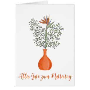 Fête des mères allemandes joyeuses Strelitzia regi