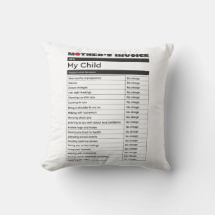 Fête des mères Amour Coussin de facture - Cadeau p