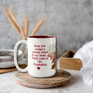 Fête des mères amusantes Mug du fils