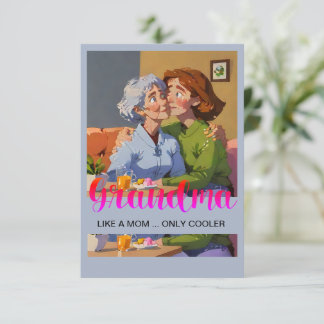 Fête des mères Carte de remerciements de grand-mèr