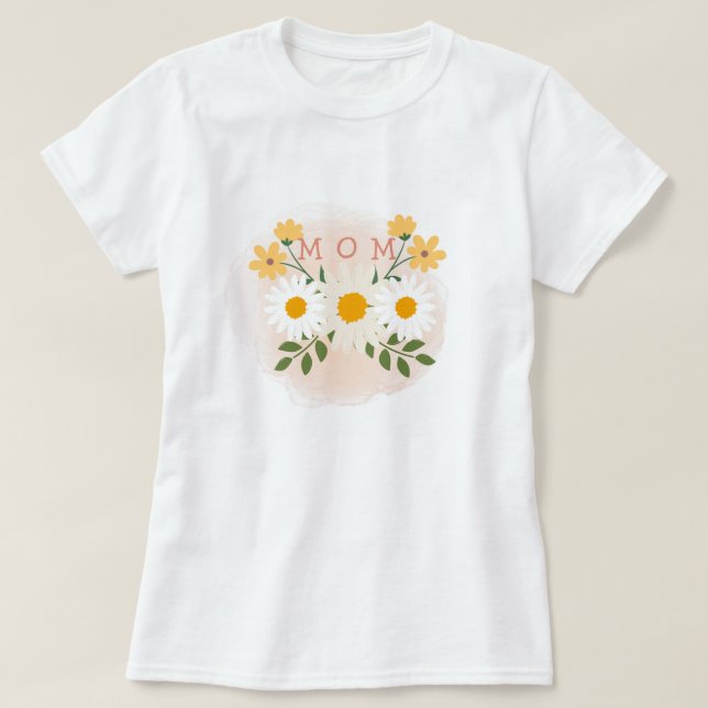 Fête des mères de T-shirts pour maman personnalisé (Design devant)