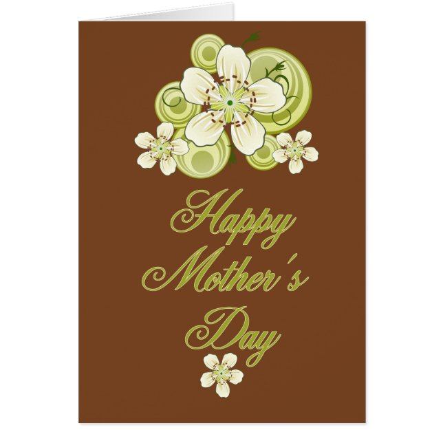 Fête des mères d'épine noire blanche et verte (Devant)