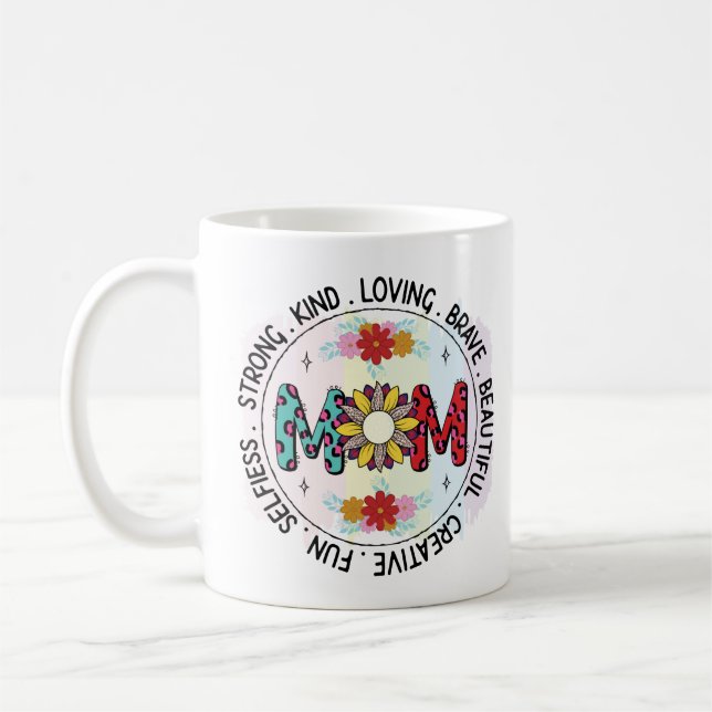 Fête des mères élégante Maman Mug (Gauche)