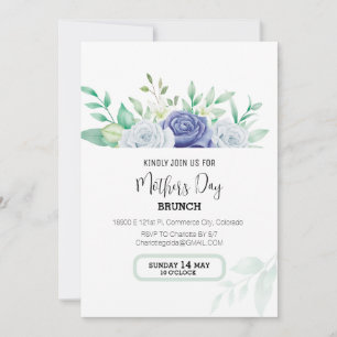 Fête des mères florales Brunch Invitation