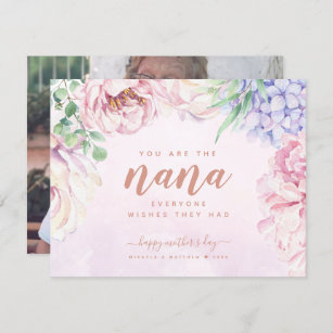 Fête des mères florales pour Nana Carte photo