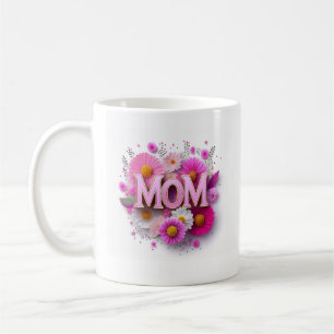 Fête des mères Maman Pink Floral Mug