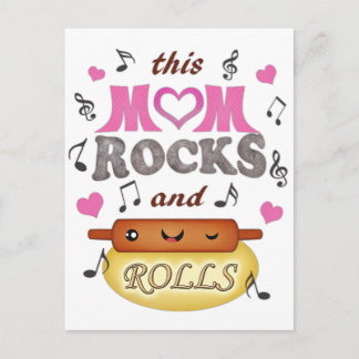 Fête des mères / Maman Rock & Bake Carte postale