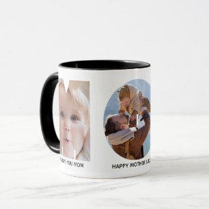 Fête des mères MDM Photo Collage Mug