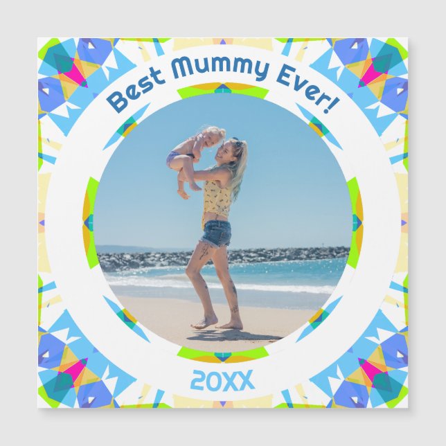 Fête des mères Meilleure maman Ever bébé fille pho (Devant)