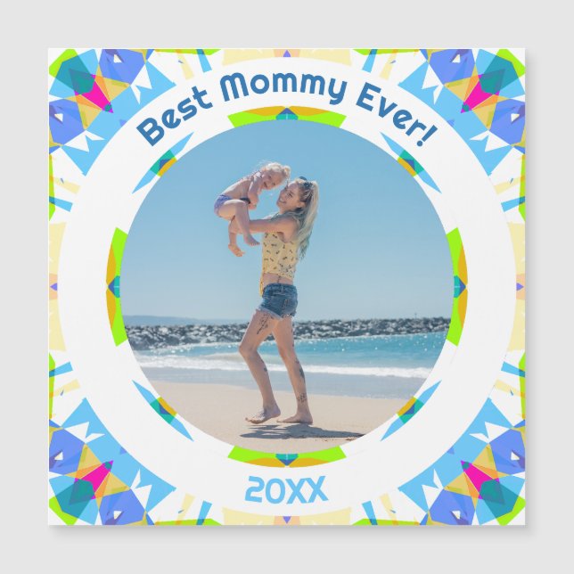 Fête des mères Meilleure maman Ever bébé fille pho (Devant)