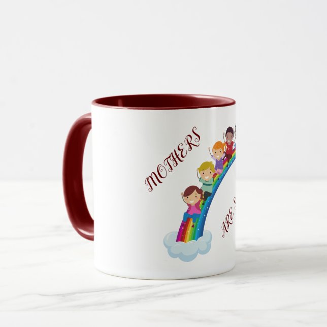 Fête des mères mug combo à deux tons. mug (Devant gauche)