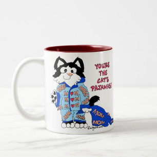 Fête des mères Pajamas de chat Fun Kitty Mug