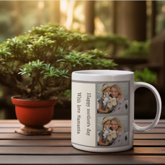 Fête des mères personnalisées Photo Collage Mug (Créateur téléchargé)