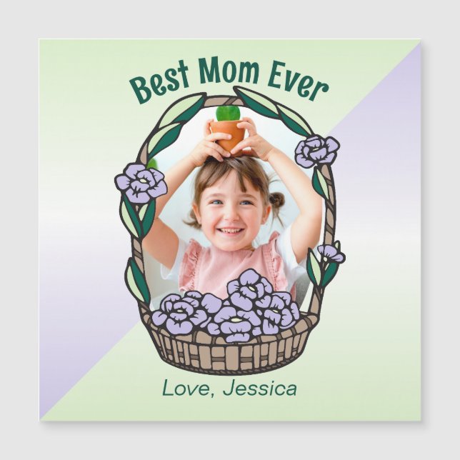 Fête des mères photo florale (Devant)