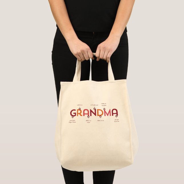 Fête des mères pour grand-mère Sac fourre-tout per (Devant (produit))