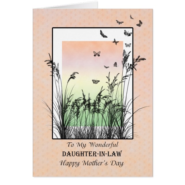 Fête des mères pour la belle-fille, avec des papil (Devant)