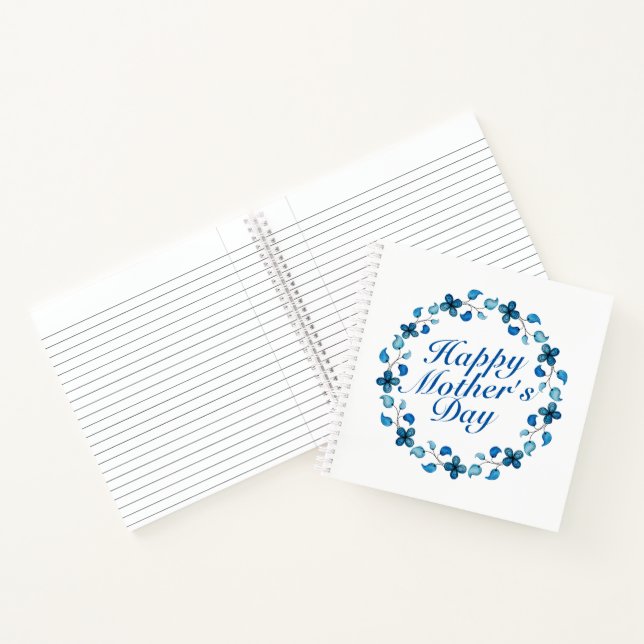 Fête des Mères simple et heureuse Carnet de couron (Intérieur)