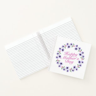 Fête des Mères simple et heureuse Carnet de couron