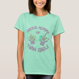Fête des Mères T-shirt Twin Girls