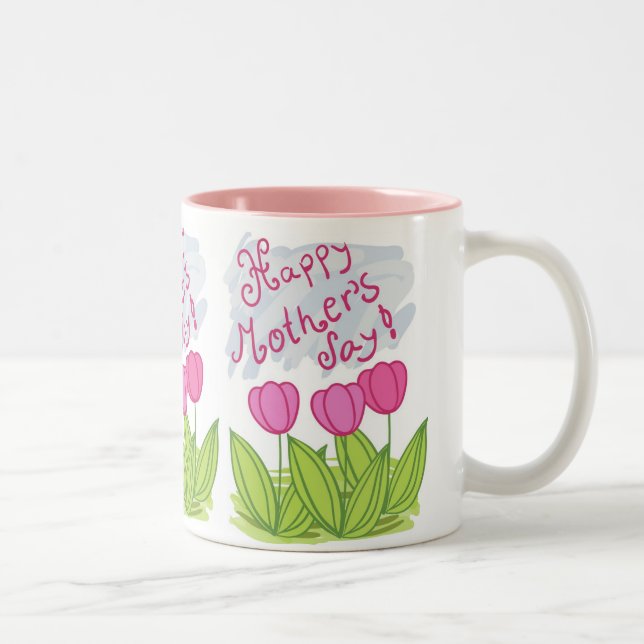 Fête des mères Tulip Mug (Droit)