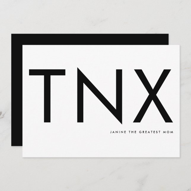 Fête des mères ultra-modernes Gras Big Merci (Devant / Derrière)