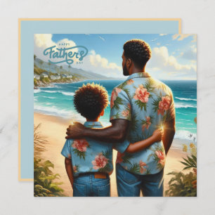 Fête des pères Beach Bond Ethnique Père & Fils