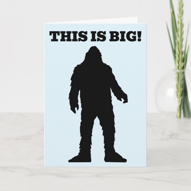 FÊTE DES PÈRES BIGFOOT FUNNY Cartes de voeux (Devant)