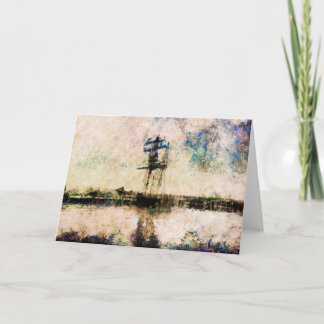 Fête des pères, carte d'anniversaire, bateau, cart