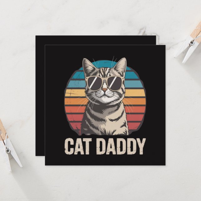 Fête des Pères Cat Daddy (Devant/Arrière en situation)