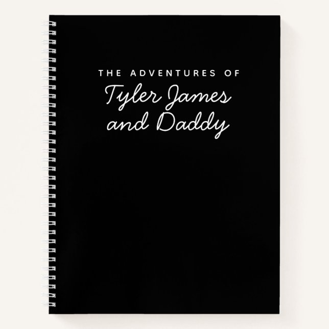 Fête des pères Daddy et Son Keepsaké Journal (Devant)