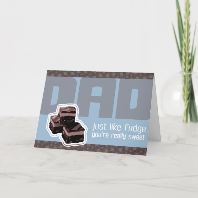 Fête des pères de carburant ou carte d'anniversair (Devant)